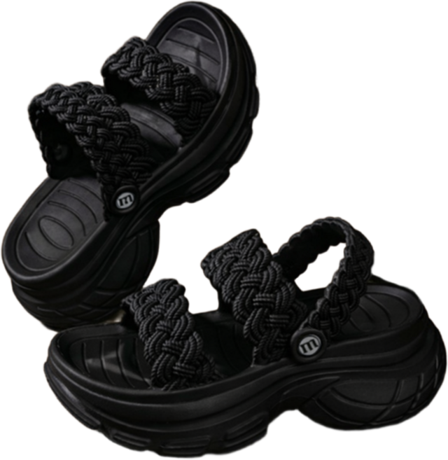 르쏘 여자 발 편한 통굽 슬리퍼 가벼운 쿠션 샌들 사무실