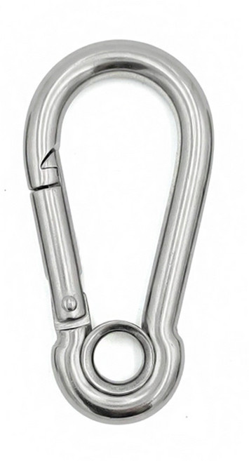 카라비너 고강도 캠핑 등산 고리 강철 비나 스텐 링비너, 1개