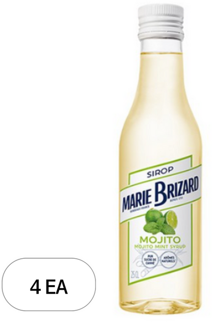 마리브리자드 모히또민트 시럽, 250ml, 4개