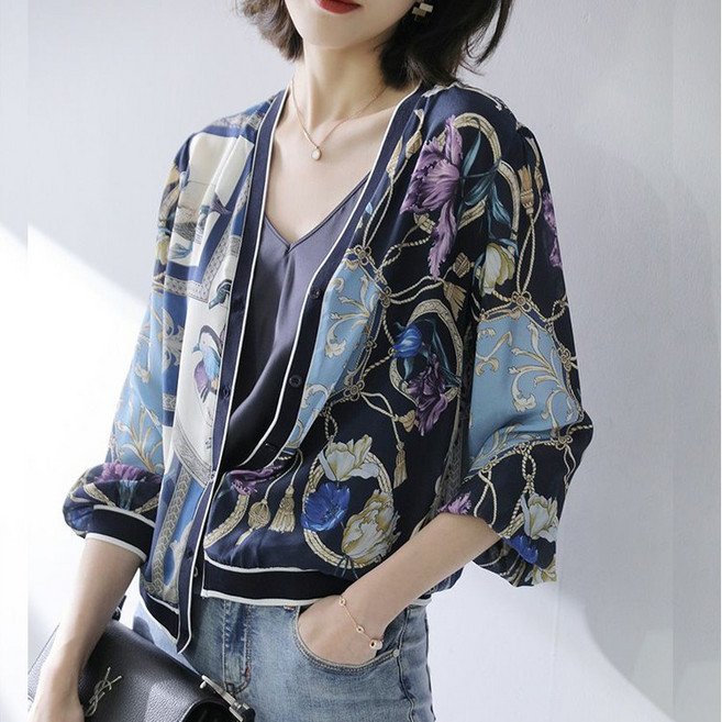 명품 라인 실키 가디건 레이첼