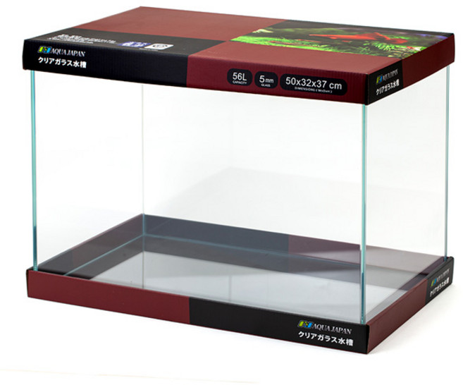 아쿠아재팬 50cm 사각어항 올디아망 프리미엄 수조 뚜껑포함 우래탄매트포함, 1개