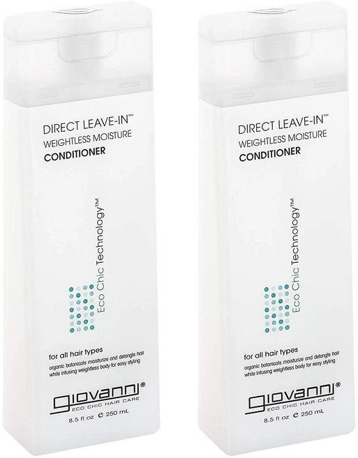 지오바니 다이렉트 리브-인 웨이트리스 모이스처 컨디셔너, 250ml, 2개 - 쿠팡