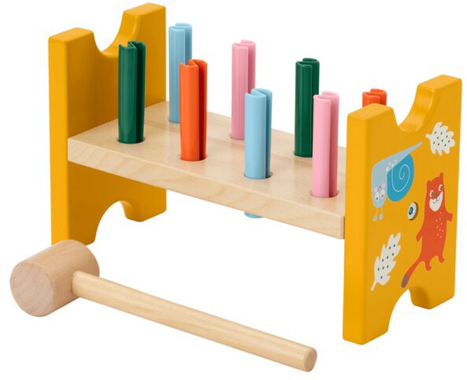 이케아 몰라 장난감 망치놀이 (502.948.92), 색상, 1개