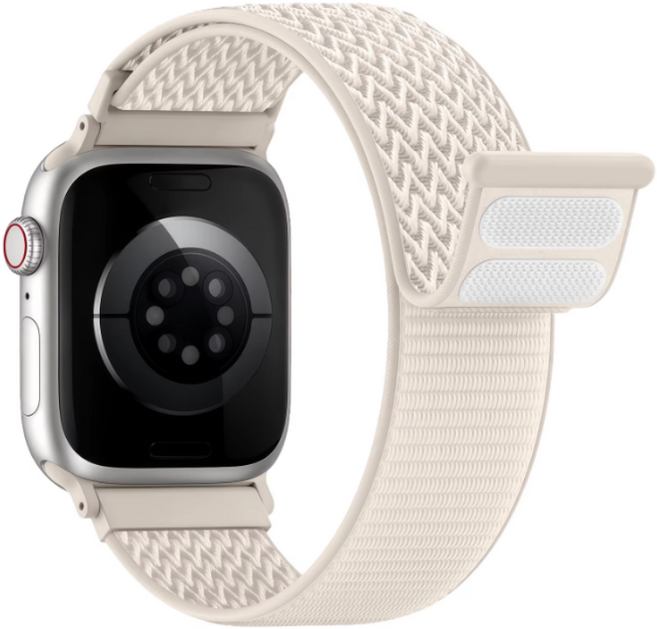 데일리핏 애플워치 호환 나일론 루프 스트랩 11 10 9 8 7 6 5 4 3 2 1 울트라1 2 SE1/2/3, 스타라이트