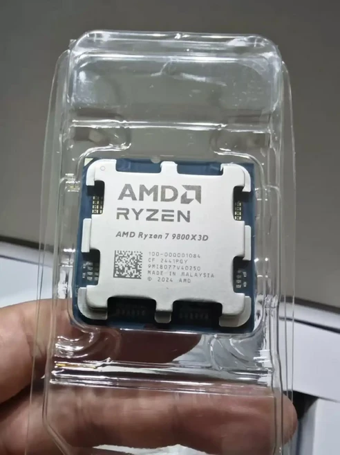 Origina AMD Ryzen 7 9800X3D/ R9 9900X3D / R9 9950X3D 소켓 AM5 게임용 데스크탑 컴퓨터 프로세서 박스, 01 R7 9800X3D No box