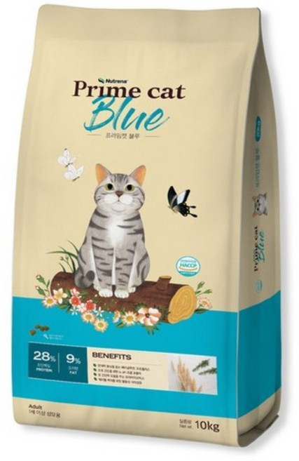 프라임캣 블루 20kgx3개 고양이사료 대용량 대포장 길냥이밥 길고양이 전연령, 1개, 10kg, 연어+채소