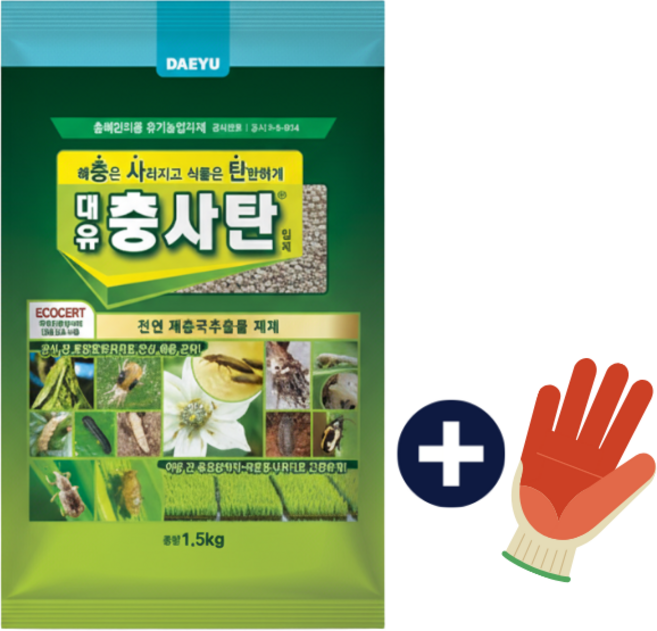 충사탄 입제 1.5kg 토양살충제 마늘 양파 심기전 뿌리파리 응애 진딧물 친환경자재 농약아님 농사오케이, 3개