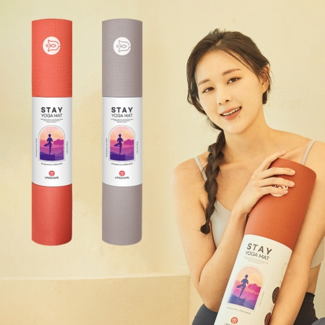 업앤쉐이프 스테이 요가매트 PER 5mm, 문그레이