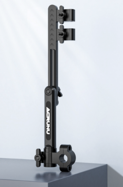 노핸즈 우산거치대 유모차 우산 양산 거치대 자전거 휠체어 고정지지대 손잡이 우산홀더 햇빛가리개, 1개, B타입(2단)