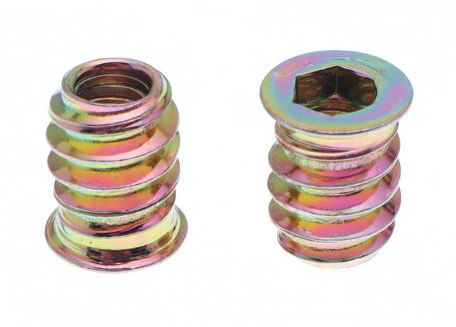 번데기너트 M6 x 13mm 10개 목공용 너트 가구 목재, 구리색, 1세트