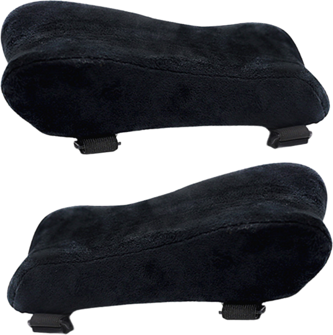 inssa365 쿨 메쉬소재 메모리폼 의자 팔걸이 쿠션, 블랙_벨벳