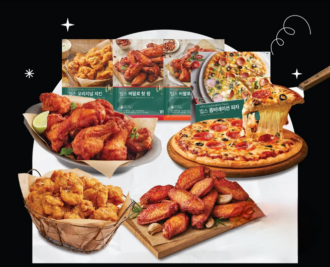 피치세트 빕스 오리지널 치킨 500g + 버팔로 핫 윙 500g + 버팔로 핫 봉 500g + 콤비네이션 피자 390g, [피치세트] 빕스 오리지널 치킨 500g + 버팔로 핫, 1개