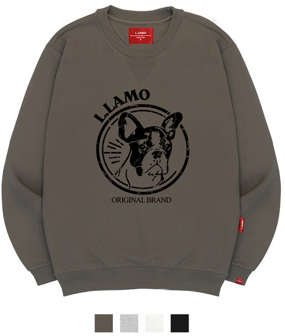 엘라모 3M 러블리불독 맨투맨 남녀공용 빅사이즈 S~4XL