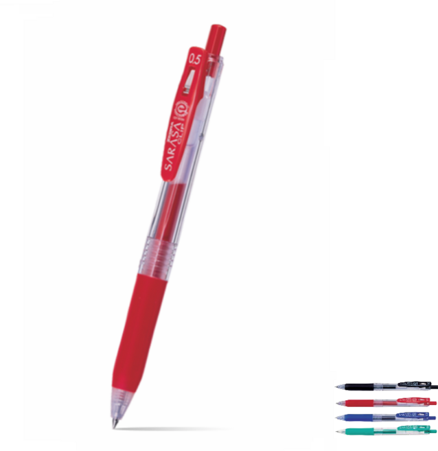 제브라 사라사 클립 1개 0.3 0.4 0.5 사라사라 젤잉크펜 JJH15 JJS15 JJ15, SRS CLIP 0.5 레드(R)