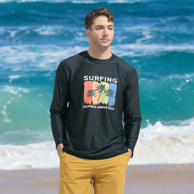 에어워크서프 남성래쉬가드 티셔츠 YAWe5078