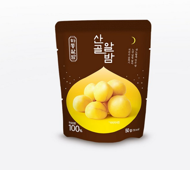 [산골이유식] 산골알밤 유아간식 아기간식 국내산 밤, 10개, 50g