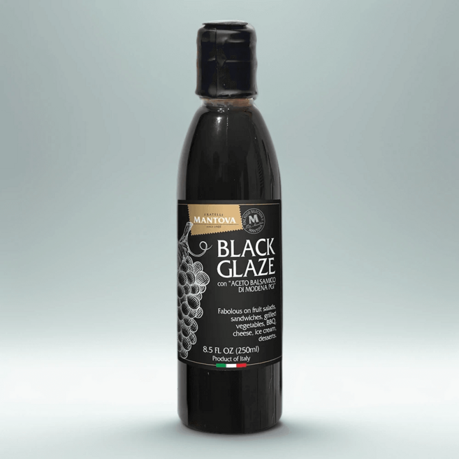 만토바 블랙 발사믹 글레이즈 250ml 샐러드 드레싱 소스 포도 식초 모데나 상큼한 풍미, 1개