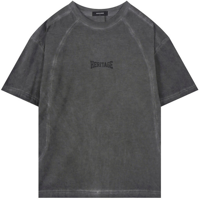 버커루 인기급상승 best 매력쪄는 빈티지 무드~ 배우 이동휘가 선택한 데일리 핫 아이템 ~ 20수 싱글 오버핏 루나다잉 절개 반팔 티셔츠 B252TS354PP