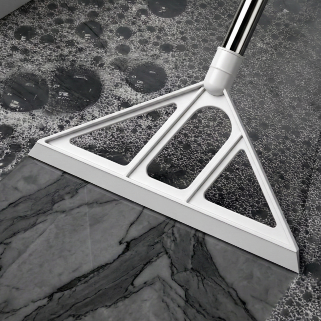 리즈앤모어 다용도 실리콘 빗자루 화장실 베란다 밀대, 화이트, 1개