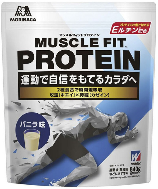 MORINAGA 森永 Muscle Fit蛋白粉 香草口味, 1包, 840g