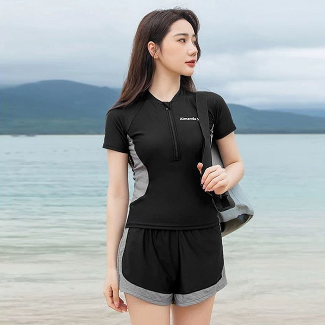 Aimanda Sport 女士泳裝兩件套, 2XL 建議【62.5-70.0公斤】