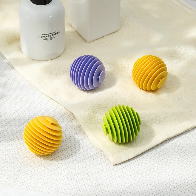 실리콘 세탁볼 3종 얼룩제거 엉킴방지 세탁 런드리볼 드럼 통돌이 비엠세탁볼3개입, 1세트