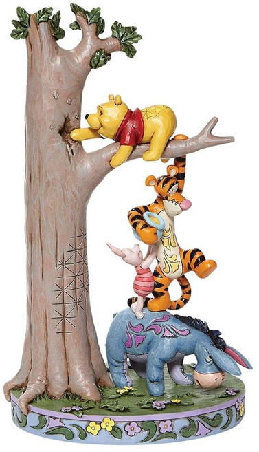 Enesco Jim Shore의 디즈니 전통 곰돌이 푸와 나무 속의 친구들 피규어 22.5cm(8.75인치) 멀티컬러, Enesco Jim Shore의 디즈니 전통 곰돌이 푸