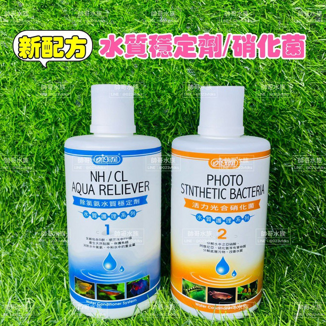 ISTA 伊士達 超值組合 除氯氨水質穩定劑 活力光合硝化菌 新配方 水質穩定 水族除氨 水穩 除氨 硝化菌, 1個, 500ml x 1搭1