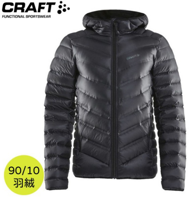 CRAFT 瑞典 男 輕量羽絨連帽外套 90/10 羽絨填充