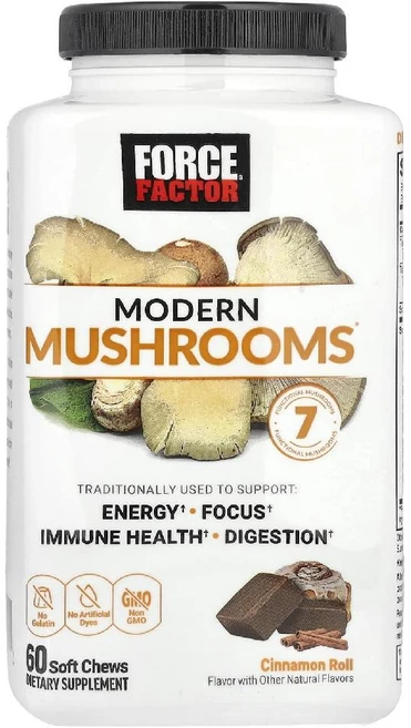 포스팩터 모던 머쉬룸 Modern Mushrooms 시나몬 롤 소프트츄 60개, 1개 - 쿠팡