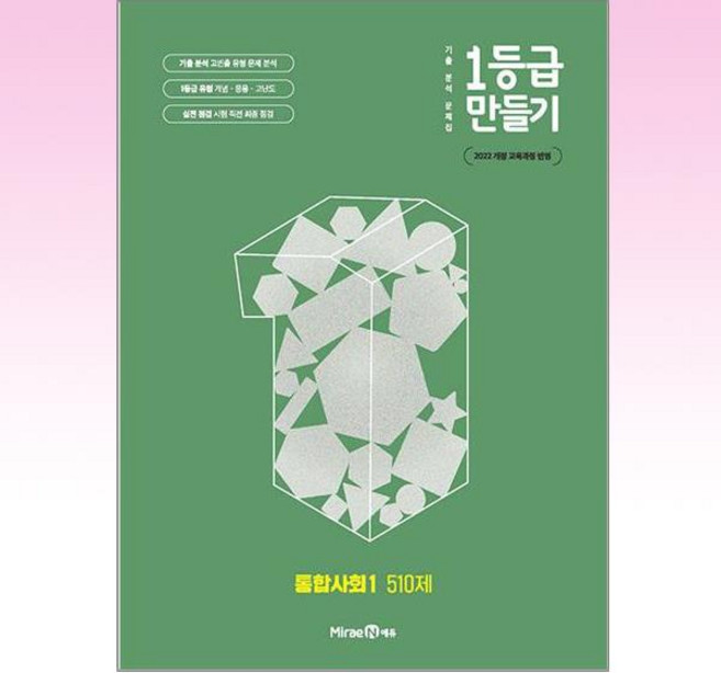 2025 1등급 만들기 고등 510제, 통합사회1, 전학년