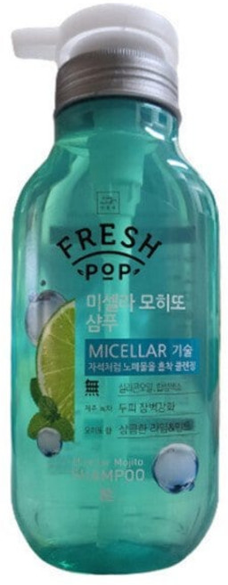 아모레퍼시픽 미쟝센 프레시팝 미셀라 모히또 샴푸 500ml /, 1