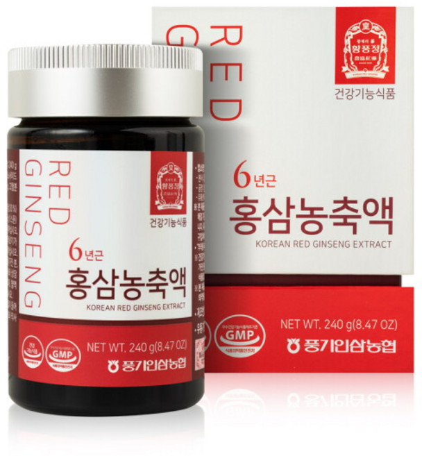 [풍기인삼농협 직영] 황풍정 6년근 홍삼 농축액 240g, 1개