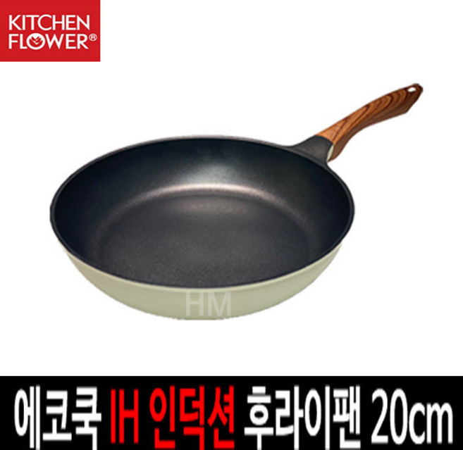 쿠킨 키친플라워 IH 인덕션 후라이팬, 20cm, 1개