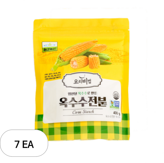 칠갑농산 옥수수전분, 400g, 7개