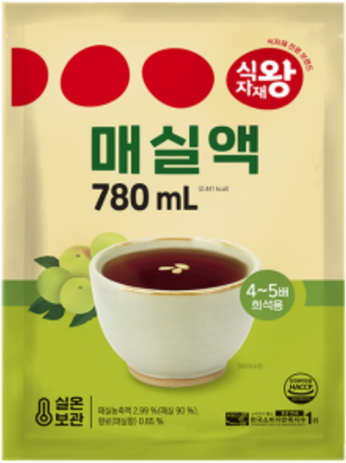 식자재왕 매실액, 1개, 780ml