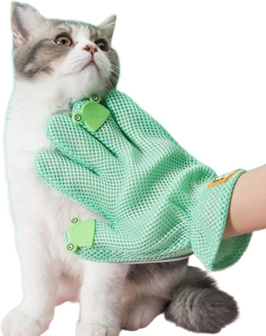 알뜰펫 고양이장갑빗 털갈이장갑 죽은털제거 청소빗 힐링, 민트, 1개