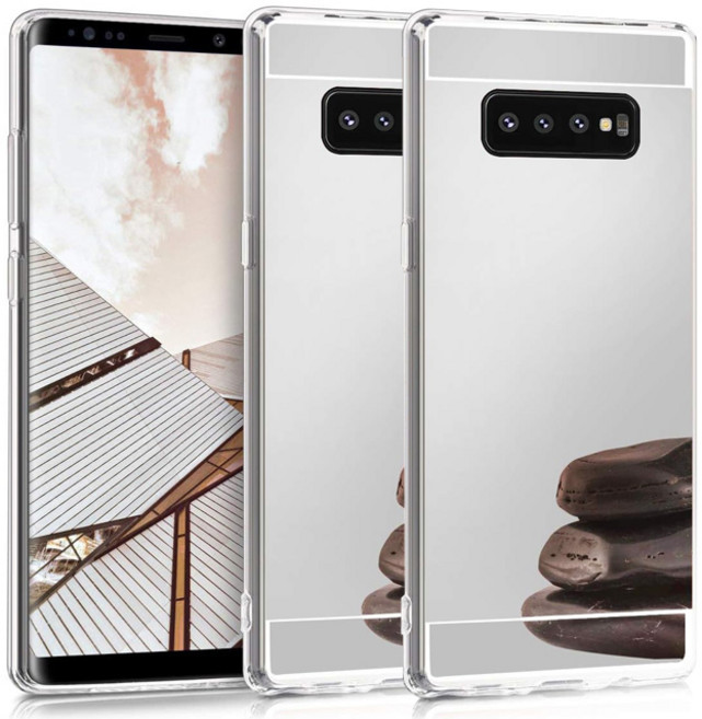 1+1 스톤스틸 갤럭시 S10 플러스 5G S10e 미러 거울 젤리 케이스