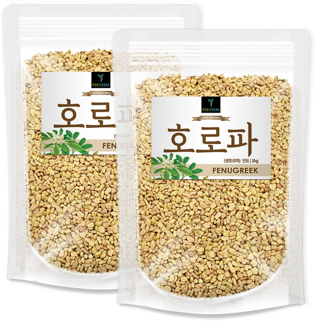 퓨어영 호로파 씨앗1kg 페누그릭, 1kg, 2개