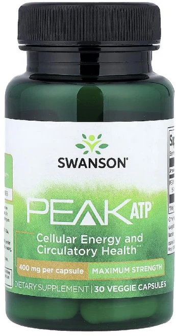 스완슨 피크 Peak ATP 400mg 아데노신 아미노산 캡슐 30정, Swanson 스완슨 스웬슨 피크 ATP 400mg 채, 1개 - 쿠팡