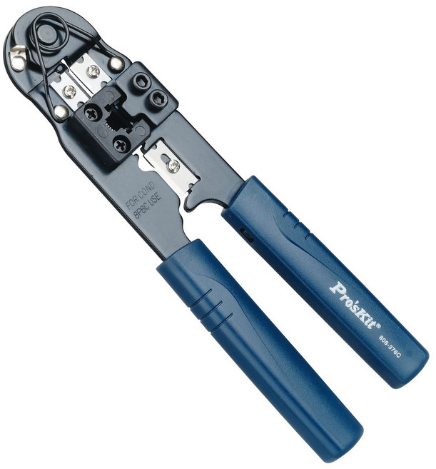 寶工 Pro'sKit 808-376C 8P 網路線壓著鉗 200mm, 1個, 8P網路線壓著鉗(200mm)