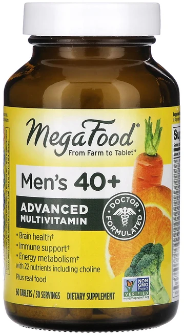 몸관리하세요 겨울입니다 MegaFood 만 40세 이상 남성용 고급 종합비타민 60정 특별관리진행, MegaFood만40세이상남성용고급종합비타민60정, 1개 - 쿠팡