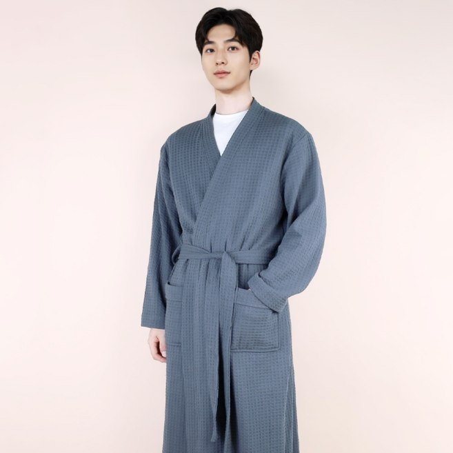 브리지스누즈 프리미엄 60수 순면 호텔 샤워가운 남여공용 커플 목욕 로브