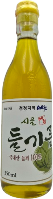 예천들기름 국산 저온으로 살짝 볶은 건강한 들기름, 1개, 350ml