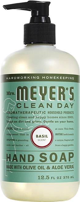 미세스메이어스클린데이 핸드 솝 손세정제 바질 향, 370ml, 1개 - 쿠팡