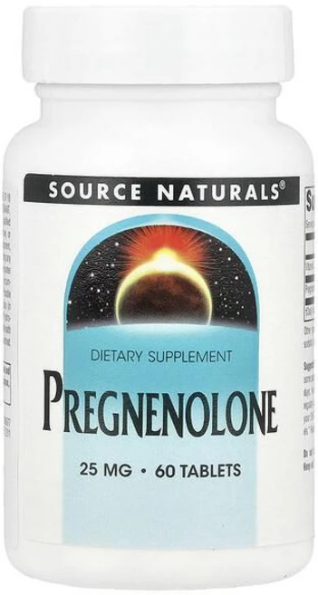Source Naturals Pregnenolone 25mg Tablets 소스내추럴스 프레그넬론 25mg 타블렛, 60정, 4개 - 쿠팡