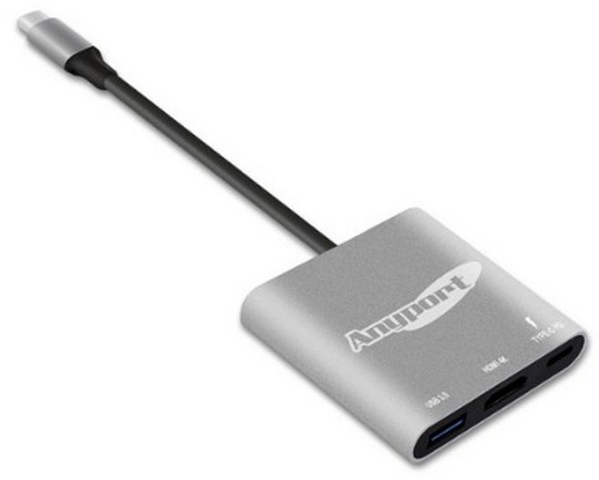 애니포트 3 in 1 Type-C 포트, AP-TC31PH, 1개