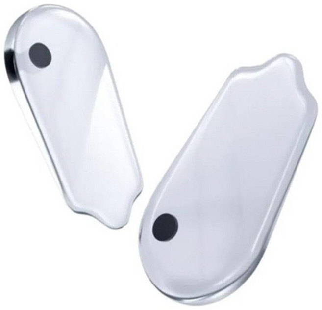 실리콘 오다리교정깔창 L 발뒷꿈치깔창 자석깔창, L-검정