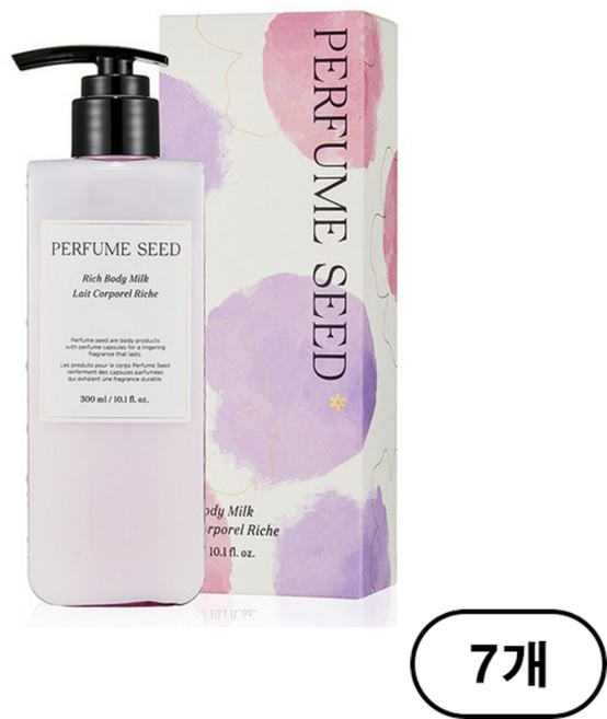 더페이스샵 퍼퓸씨드 리치 바디 밀크, 300ml, 7개