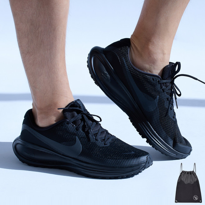 나이키 통기성 업그레이드 RV8 남성 올검정 런닝화 (PGN짐쌕가방 지급)